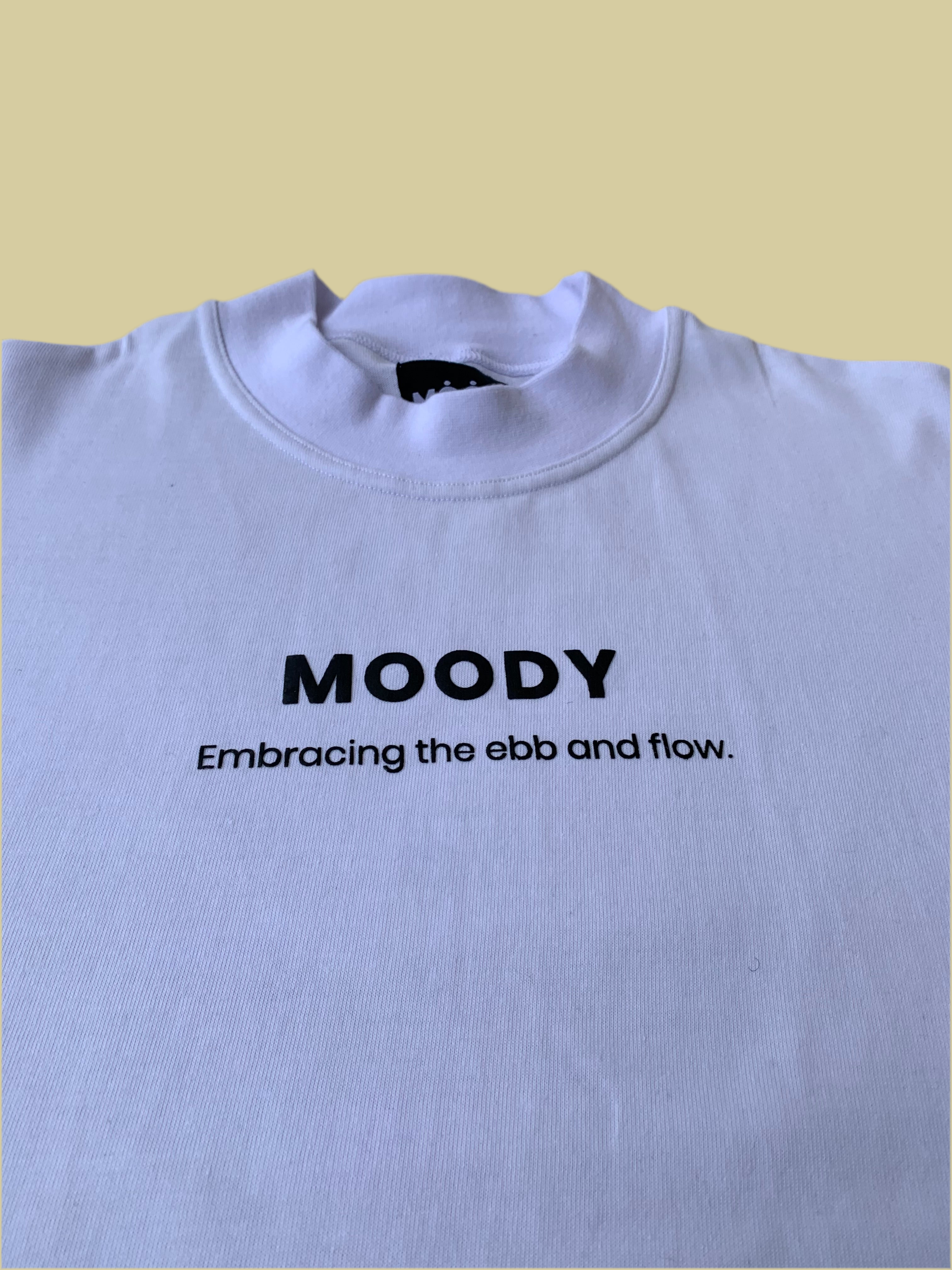 Moody Oversized Tee - Bonewhite