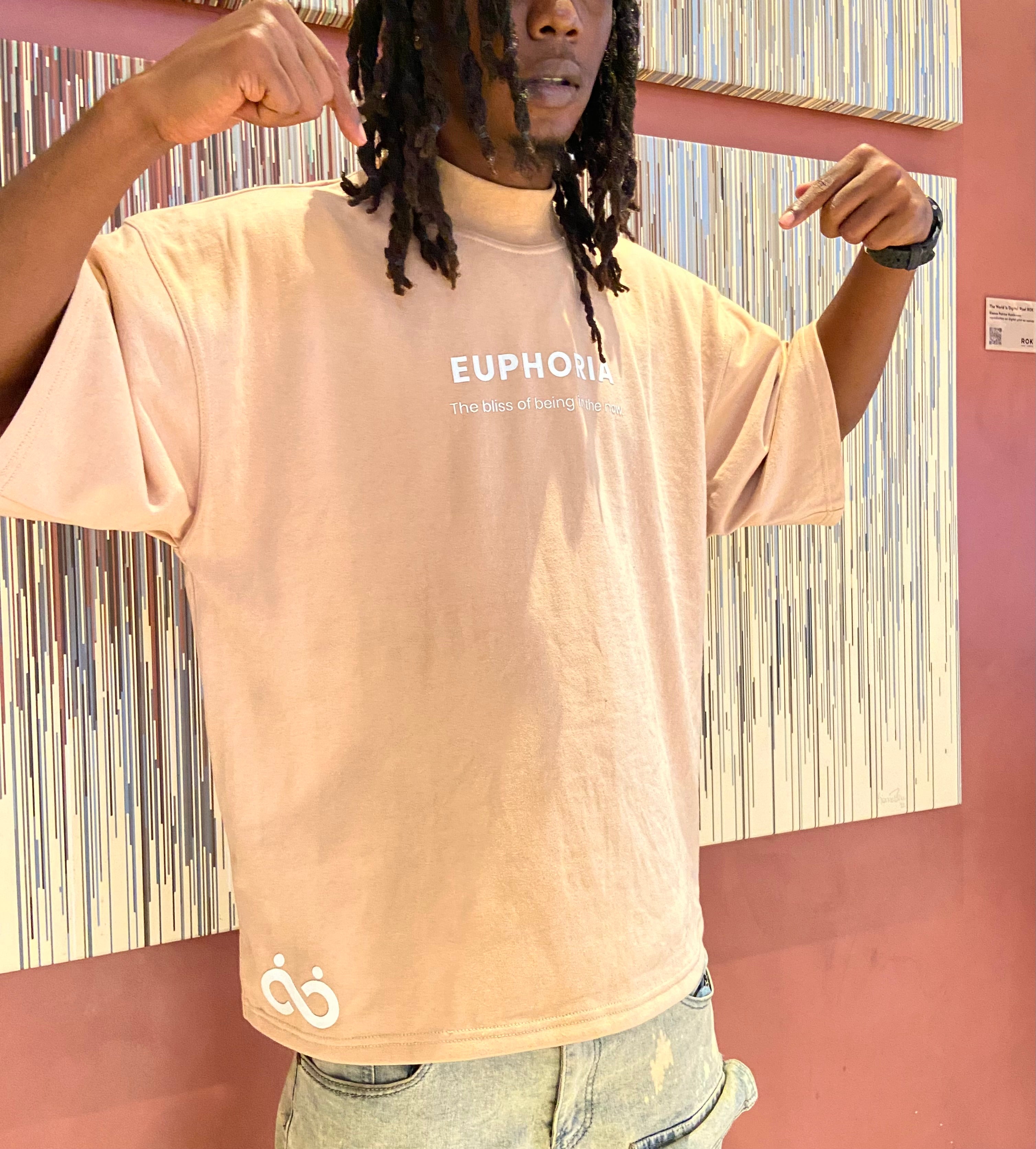 Euphoria Oversized Tee - Nude